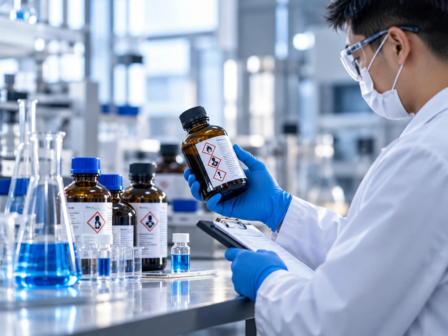 Chemical safety review and hazardous-material documentation